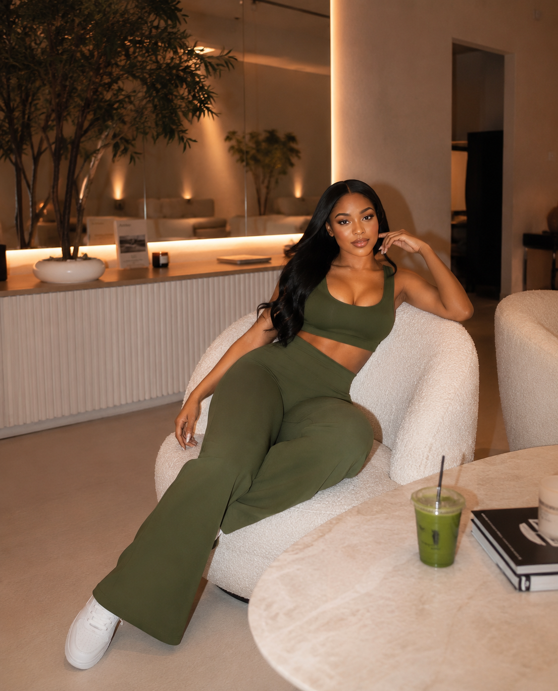 Straight Leg Pants Set